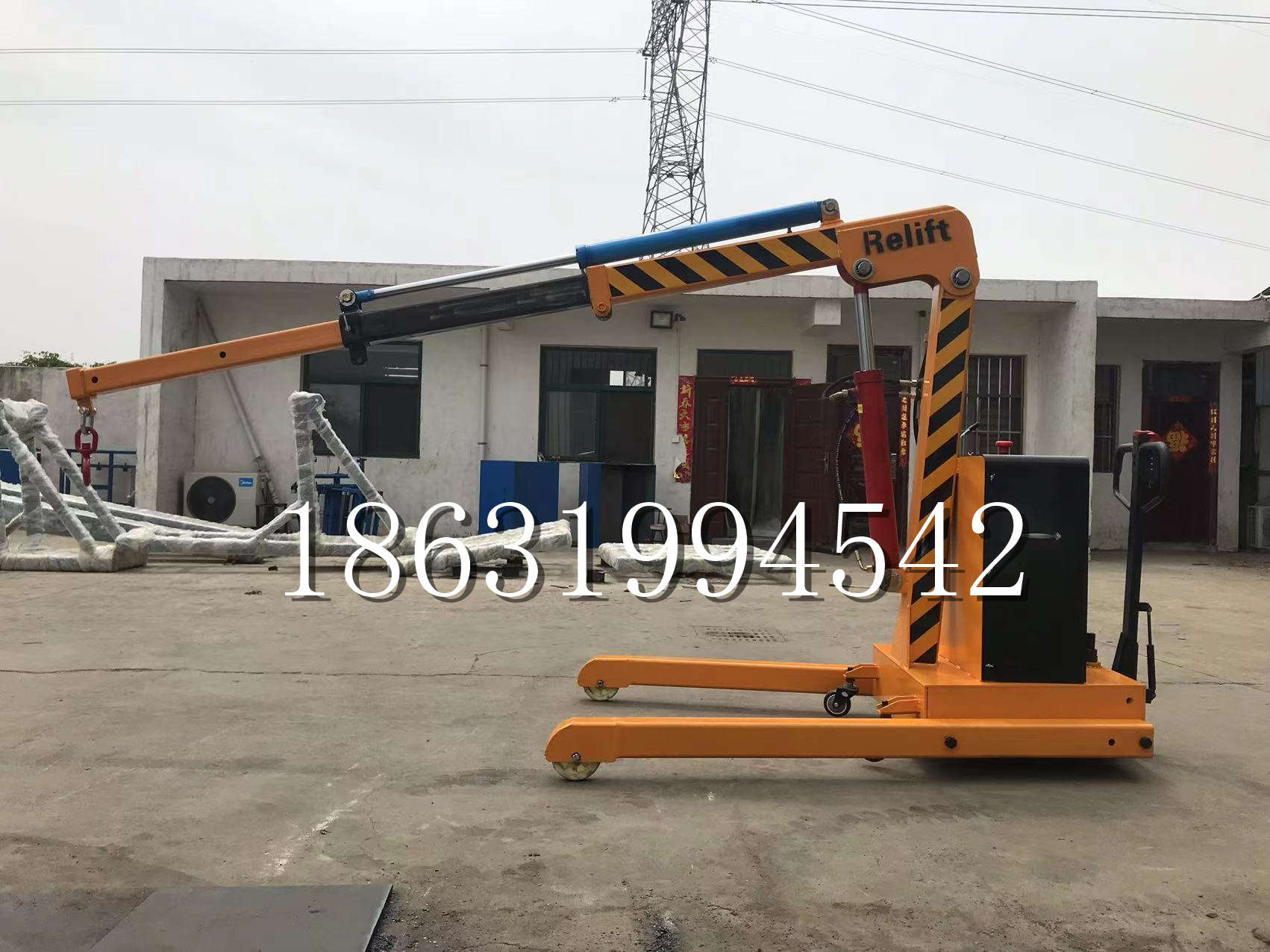 苗栗县久征定做3吨三轮随车吊 农用园林绿化移树吊 平板工程用小吊机